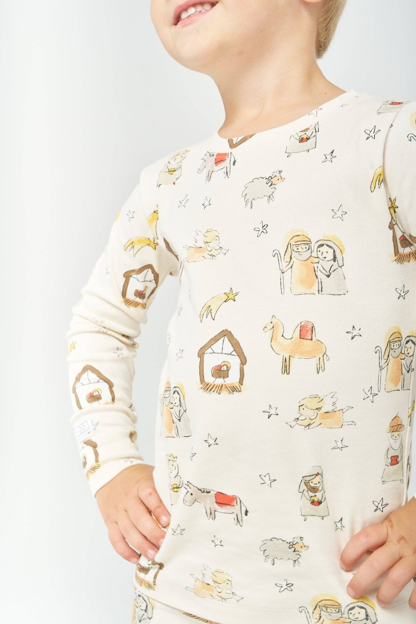 Away in a Manger PJ Long Sleeve Set Cotton