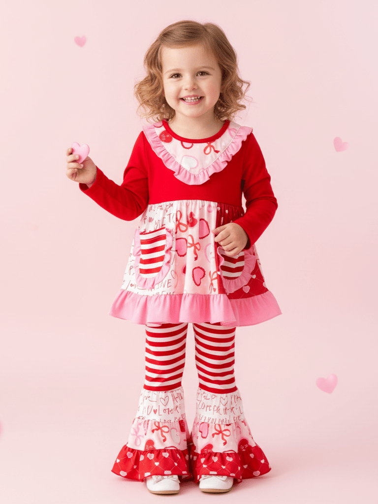 Cupid's Little Helper Bell Bottom Set