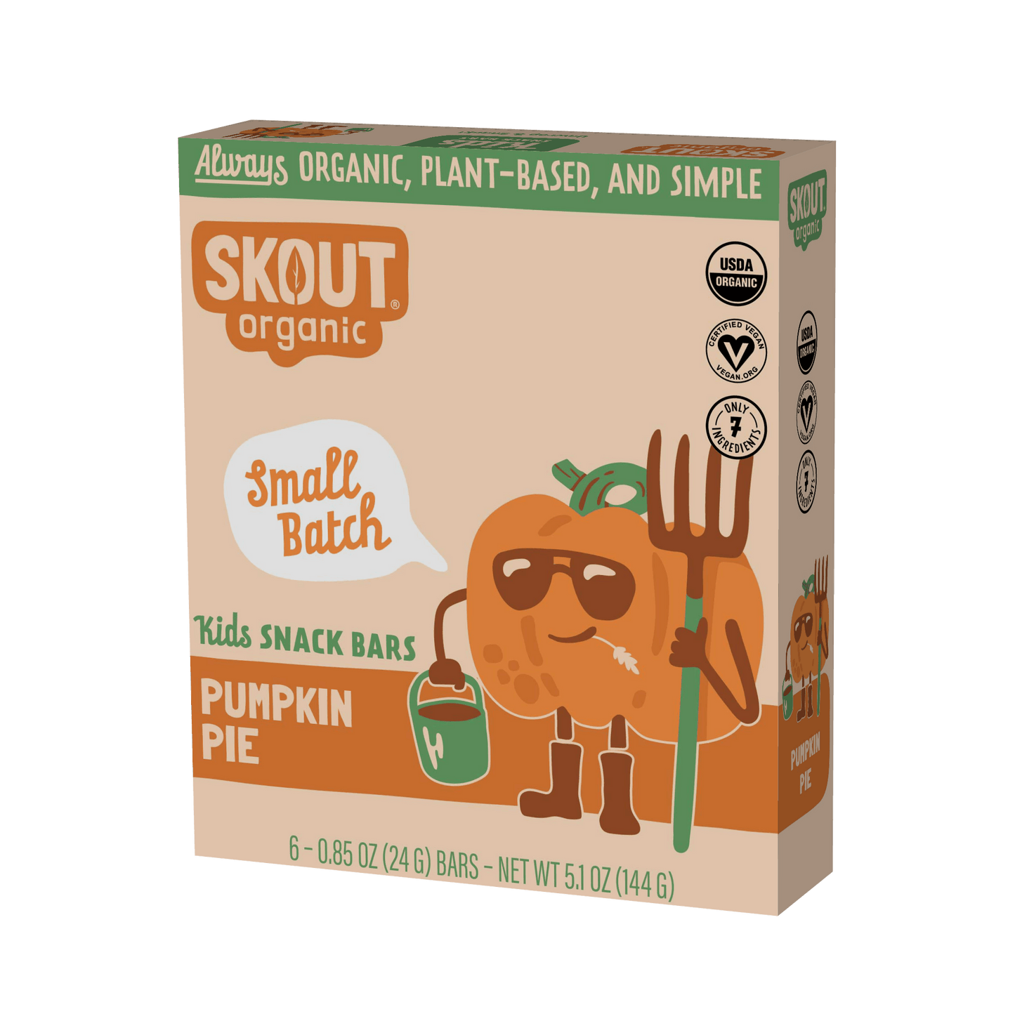Skout Organic Pumpkin Pie Kids Snack Bar - Seasonal!