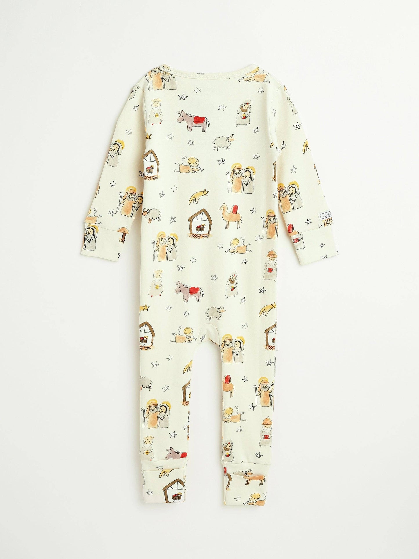Away in a Manger PJ Footless Onesie Cotton