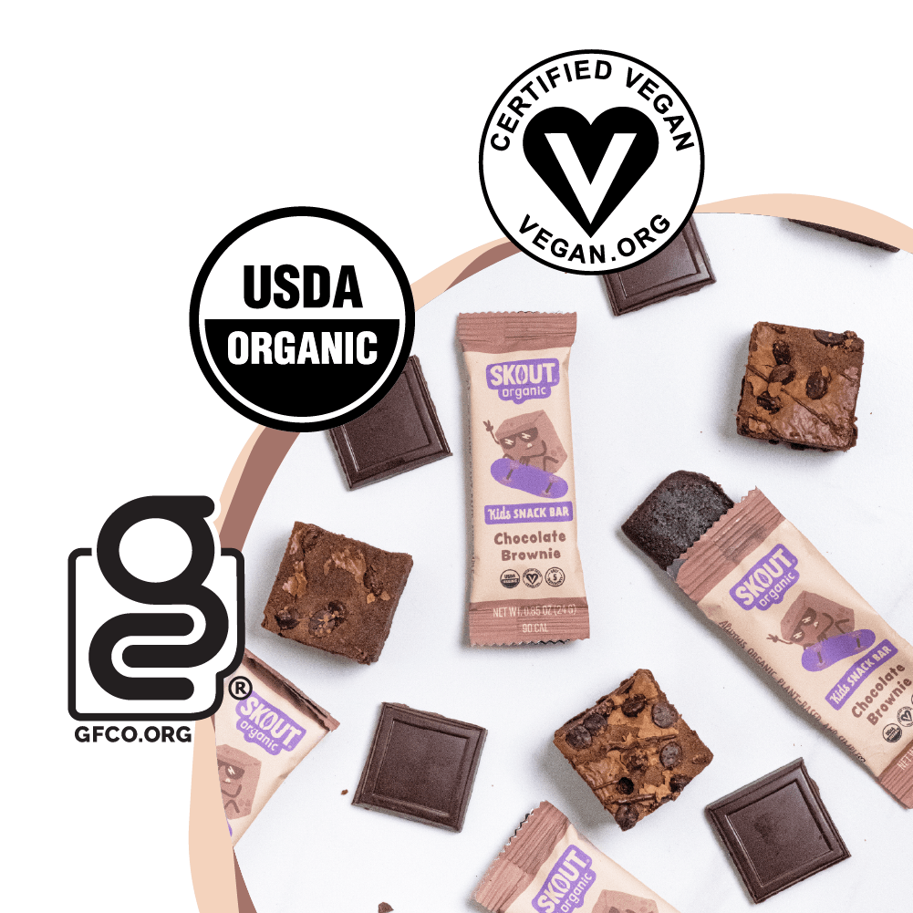 Skout Organic Chocolate Brownie Kids Snack Bar | Plant-Based