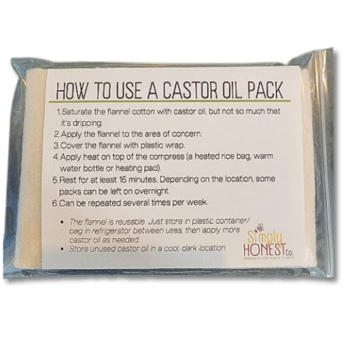 Organic Unbleached Cotton Flannel for Castor Oil Pack Compress