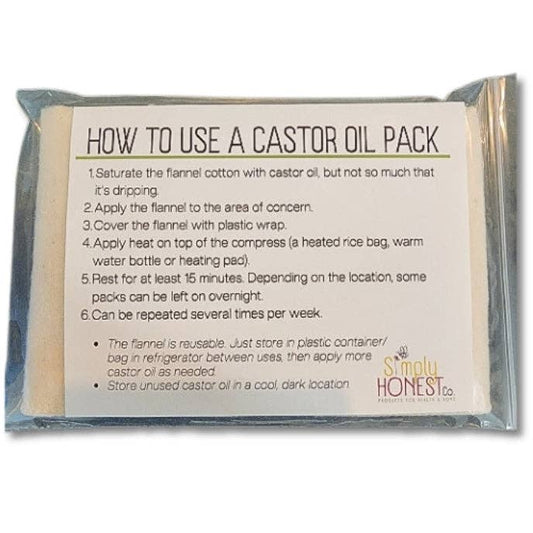 Organic Unbleached Cotton Flannel for Castor Oil Pack Compress