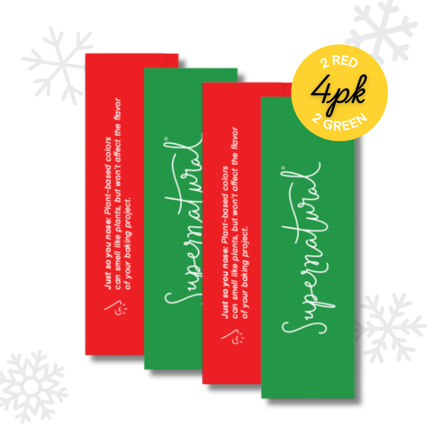 Plant-Based Food Colors - Holiday Colors