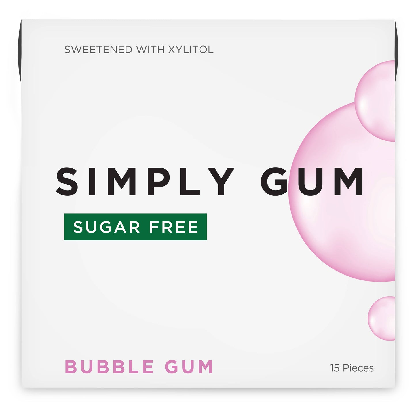 Sugar Free Bubble Gum - Natural + Plastic-Free | 12 Pack