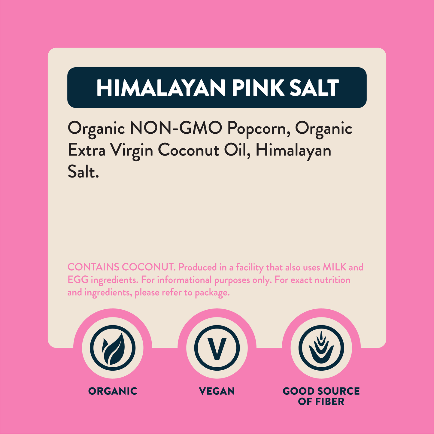 Organic Popcorn, Himalayan Pink 4.6 oz